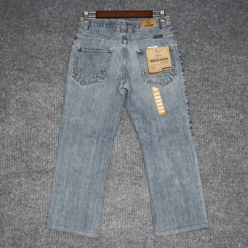 Rustic Denim Jeans Boys Size 14 Light Wash Straight Leg Casual‎ Cotton